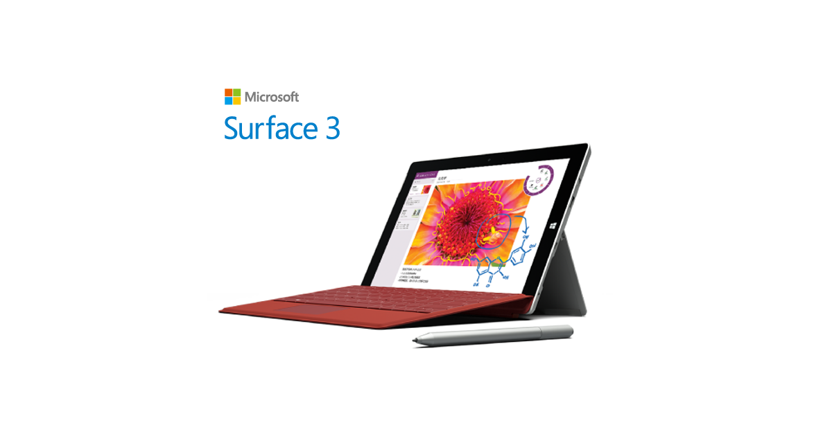 Surface3 美品 4GLTE/wifiモデルタブレット